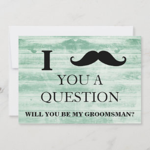 Invitación Te pregunto si serás mi Groomsman.