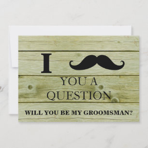 Invitación Te pregunto si serás mi Groomsman.