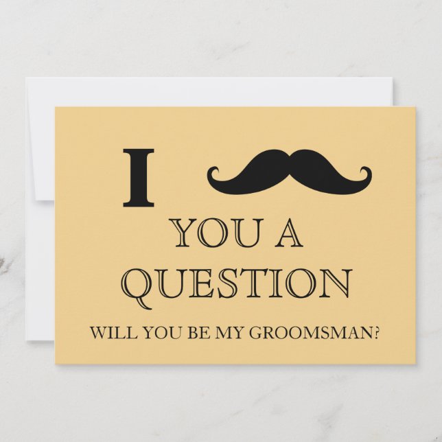 Invitación Te pregunto si serás mi Groomsman. Inv (Anverso)