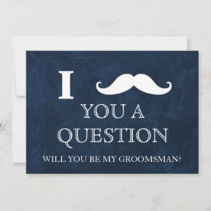 Invitación Te pregunto si serás mi Groomsman. Inv