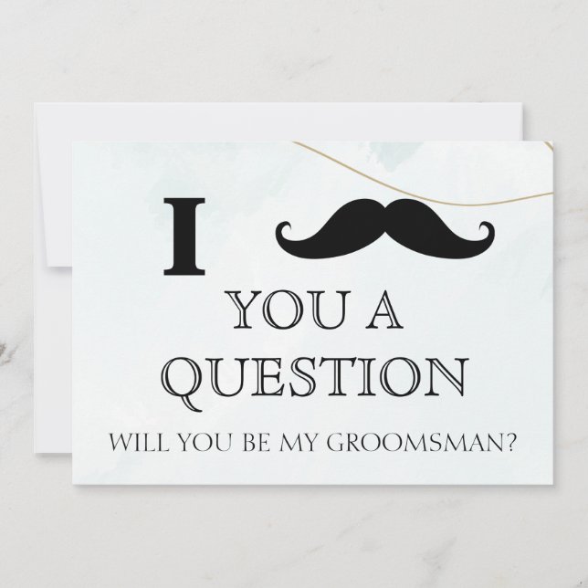 Invitación Te pregunto si serás mi Groomsman. Inv (Anverso)