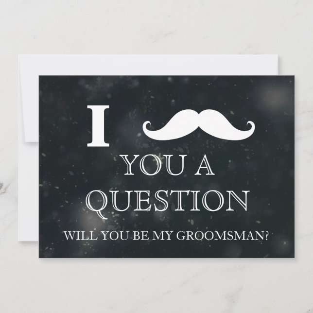 Invitación Te pregunto si serás mi Groomsman. Inv (Anverso)