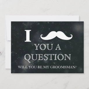 Invitación Te pregunto si serás mi Groomsman. Inv
