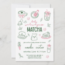 Te Queremos Tanto Matcha Baby Shower Té Verde Rosa