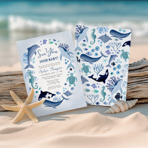 Invitación Te Veré Pronto Bajo el Mar Shower Niño