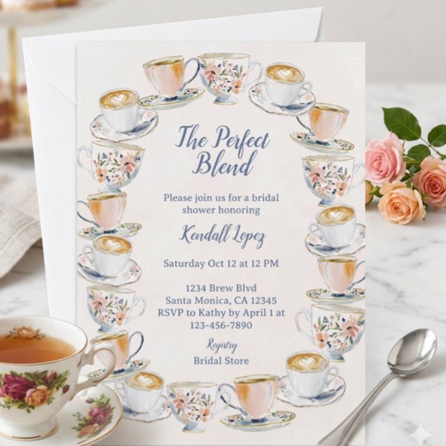 Invitación Té y Café Perfect Blend para Despedida de Soltera  (Subido por el creador)