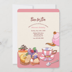 Invitación Té y postre