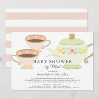 Tea Fiesta Pot & Cups Baby Shower por correo