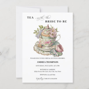 Invitación Tea Fiesta Tea Bridal Shower