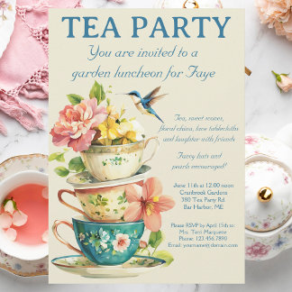 Invitación Tea Party Invitation