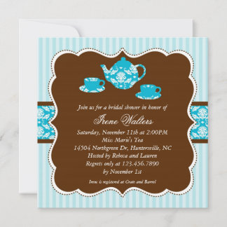 Invitación Tea Pot Bridal Shower