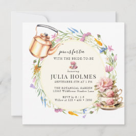 Invitación Tea Tea Bridal Shower