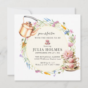 Invitación Tea Tea Bridal Shower
