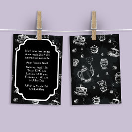 Invitación Tea Time Black