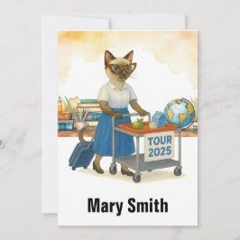 Invitación Teacher  retirement 2025 for cat lovers