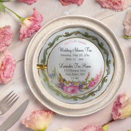 Invitación Teacup Tea Fiesta Bridal Shower
