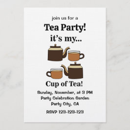 Invitación Teacup Teapot Its My Cup of Tea Party