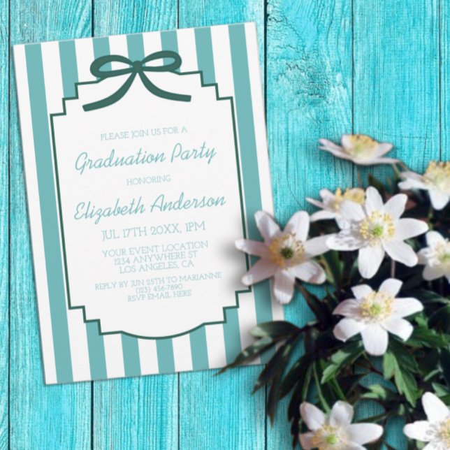 Invitación Teal Green Graduation (Subido por el creador)