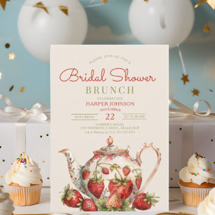 Invitación Teapot Bridal Shower Bunch