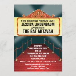 Invitación Teatro Marquee Bar Bat Mitzvah