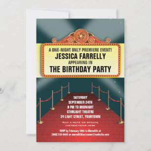 Invitación Teatro Marquee Fiesta