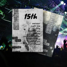 Teatro Son Cumpleaños Grunge Guitar