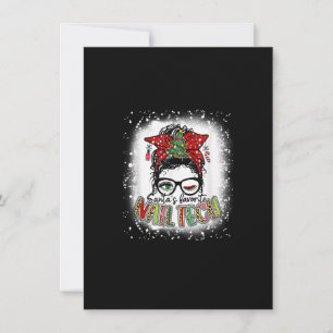 Invitación Técnica de uñas favorita de Santa decolorada Pelo 