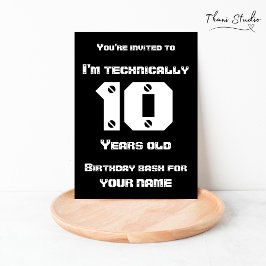 Invitación Técnicamente... años de Leap Year Birthday BL