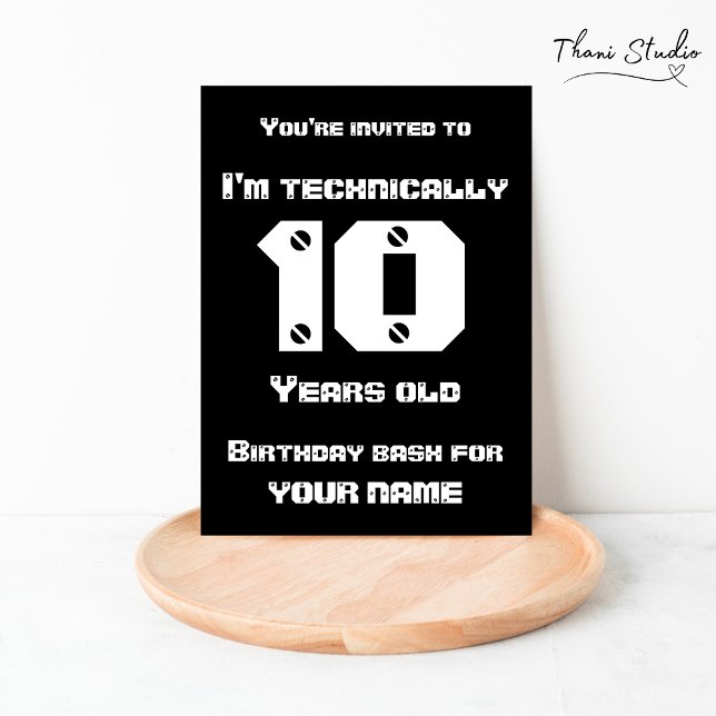 Invitación Técnicamente... años de Leap Year Birthday BL (Subido por el creador)