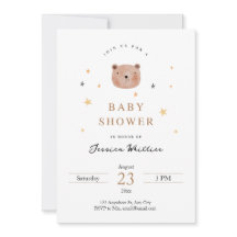 Teddy Bear and Stars Baby Shower
