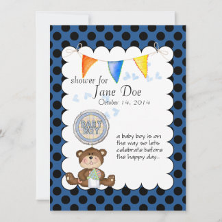 Invitación Teddy Bear Baby Show Invitation