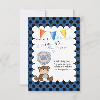 Invitación Teddy Bear Baby Show Invitation