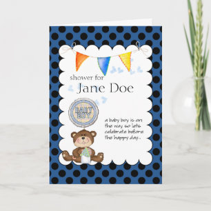 Invitación Teddy Bear Baby Show Invitation