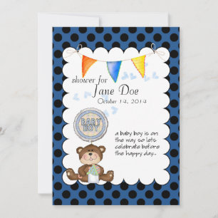 Invitación Teddy Bear Baby Show Invitation