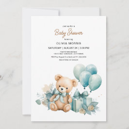 Invitación Teddy Bear Baby Shower
