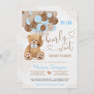 Invitación Teddy Bear Baby Shower