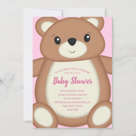 Invitación Teddy Bear Baby Shower