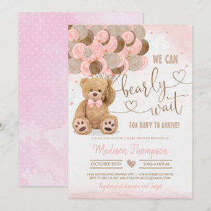 Invitación Teddy Bear Baby Shower