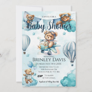 Invitación Teddy Bear Baby Shower