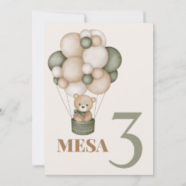 Invitación Teddy Bear Baby Shower Boy Cartel de la