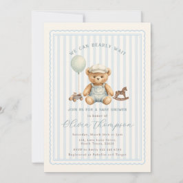 Invitación Teddy Bear Baby Shower Invitation