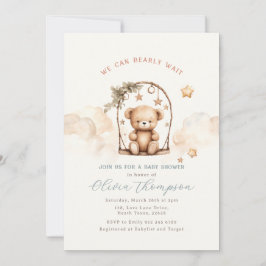 Invitación Teddy Bear Baby Shower Invitation