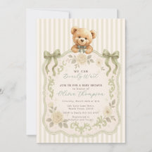 Teddy Bear Baby Shower Invitation