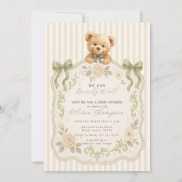 Invitación Teddy Bear Baby Shower Invitation