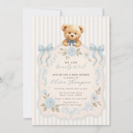 Invitación Teddy Bear Baby Shower Invitation