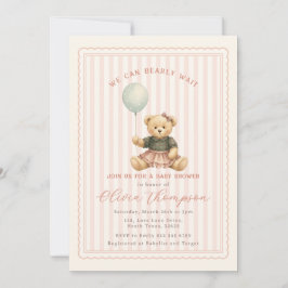 Invitación Teddy Bear Baby Shower Invitation