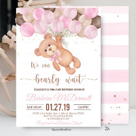 Invitación Teddy Bear Baby Shower Podemos esperar