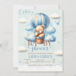 Invitación Teddy Bear Baby Shower Podemos Esperar Bebé