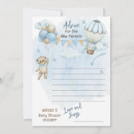 Invitación Teddy Bear Bearly Wait Boy Consejo Baby Shower