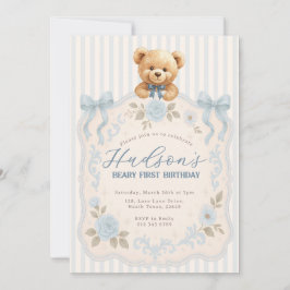 Invitación Teddy Bear Birthday Invitation